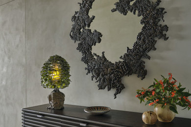 Entryway - contemporary entryway idea in New York