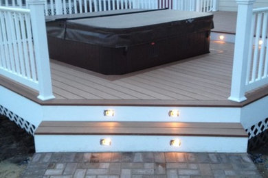 Deck - small traditional backyard deck idea in Other with no cover
