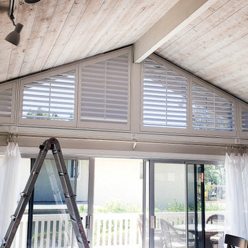 Impossible Trapezoid Interior Shutters in Orange County, California