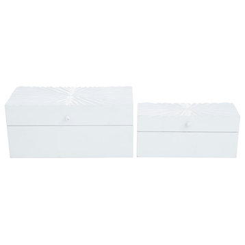 Contemporary White Wood Box Set 560747