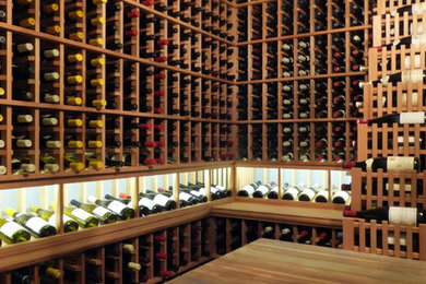 Example of a classic wine cellar design in Jacksonville