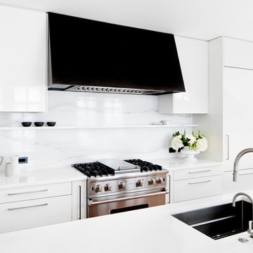 CODE Reflect White High Gloss Lacquer and Fossil Oak Matrix in Georgetown