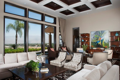 Living room - contemporary living room idea in Los Angeles