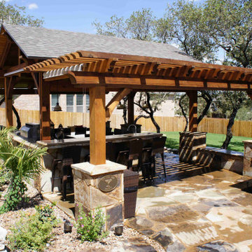 Large Hybrid Pavilion w/ attached Pergola