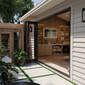 Backyard and garage renovation. St. Petersburg, FL Residence
