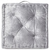 Safavieh Belia Floor Pillow Silver 25" X 25"