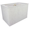 Rectangular Drum Lampshade, Textured Oatmeal