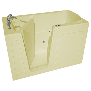 32 x 60  Biscuit Air Jetted Walk-In Bathtub, Left Drain Configuration