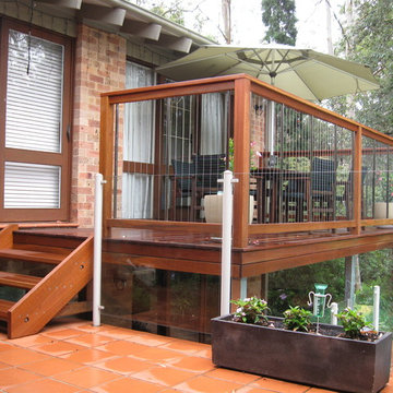 Steel Cable Balustrade with Hardwood Rails