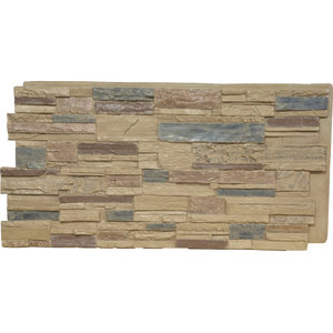 BuyFauxStone FREE SAMPLE Stacked Slate Wall Panel GRAPHITE