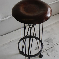 Hammered steel bar stool - Products