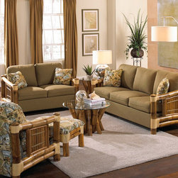 Hospitality Rattan Aloha Deep Seating Sofa Group - Sofas