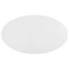Lippa 48" Oval Wood Top Dining Table in White