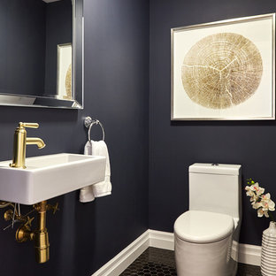 powder room transitional houzz save tile wall email