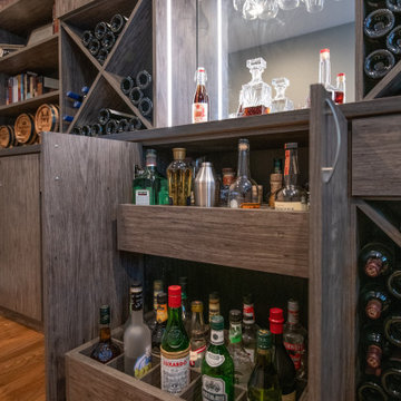 Home Office Transitions to Wine and Liquor Bar