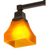 17L Bungalow Frosted Amber 2 LT Semi-Flushmount