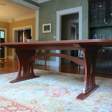 Mahogany Trestle Table