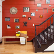 stairway accent wall