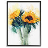 Sunflower Assortment with Watercolor Accent11x14
