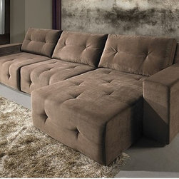 4028 MH Sectional with Pull Out Chaise - Sectional Sofas