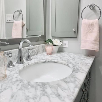 White & Grey Bathroom
