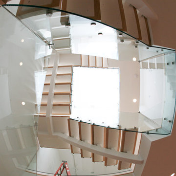 Glass Railing- Glass with standoffs