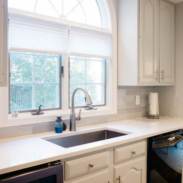 Before and after Kitchen Remodeling Project in McLean, Virginia