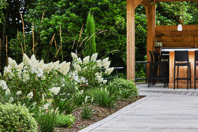 Aménagement d'un jardin.