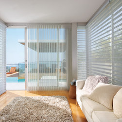 Coastal Grey Solarium Custom Window Window Shadings by Hunter Douglas - Window Treatments