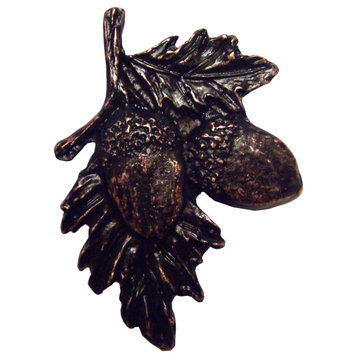 Acorns On Branch Cabinet Knob, Oil Rubbed Bronze