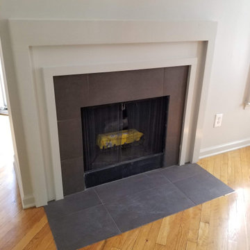 Contemporary Kitchen, Fireplace & Staircase Remodel