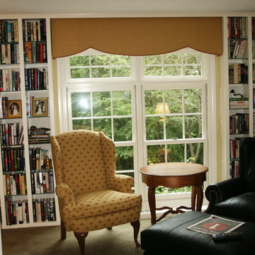 Upholstered Shaped Cornice for alcove