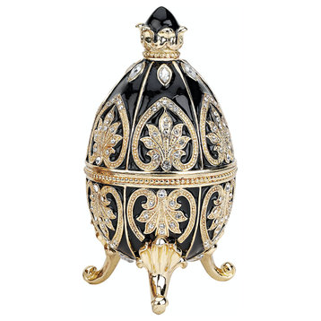 Alexander Palace Collection Romanov Style Enameled Egg: Nevsky