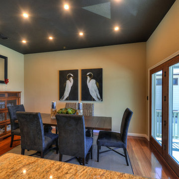 BLACK CEILING KITCHEN