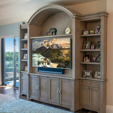 Beautiful Rift-Sawn White Oak Wall Unit with Custom Stain and Glaze Finishing