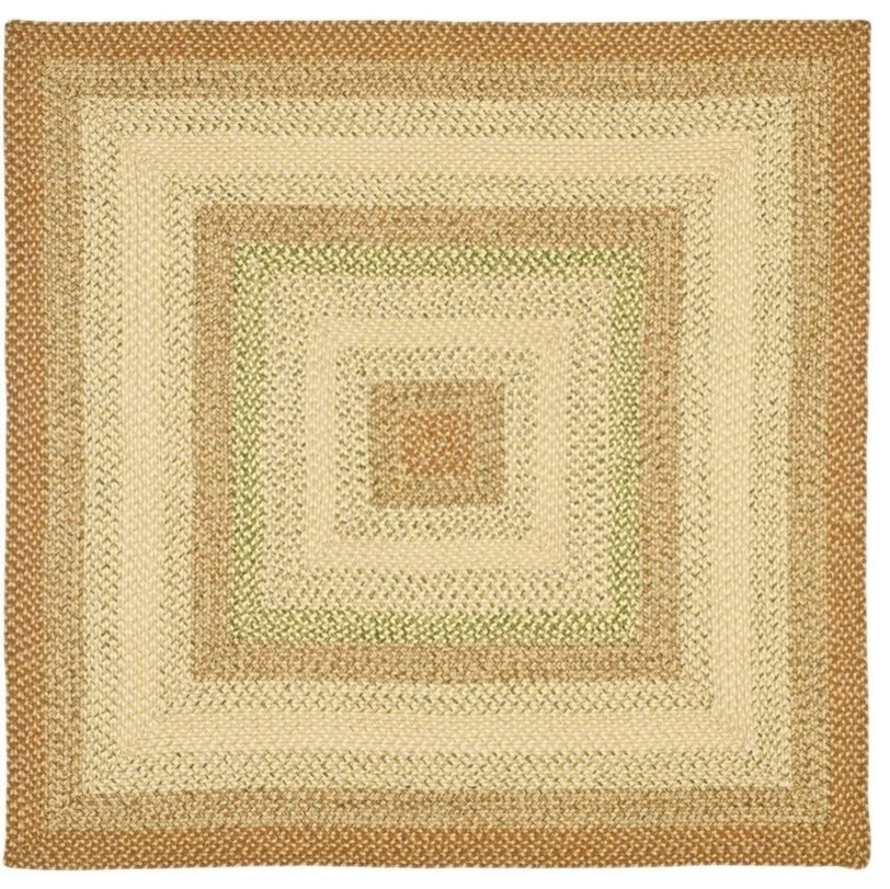 Safavieh Braided Brd303A Rug, Rust/Multi, 4'0