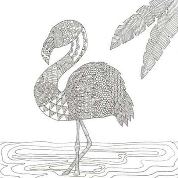 "Lost Flamingo" Print, 12"x12"