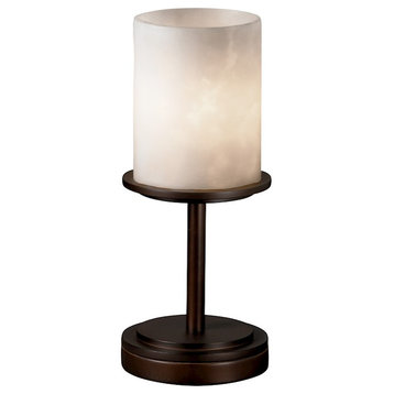 Justice Design Clouds Dakota 1-LT Table Lamp S, Flat, Bronze CLD-8798-10-DBRZ