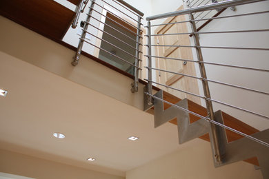 Inspiration for a modern staircase remodel in DC Metro