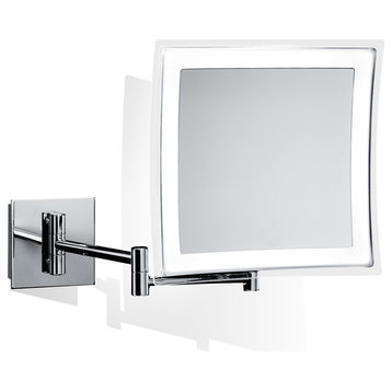 WS 84 Magnifying Makeup Mirror in Polished Chrome w/ LED Light