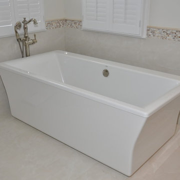 Bathroom Update in Cherry Mahogany with a Chocolate Glaze