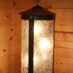 Copper Cap Mica Pendant - Pendant Lighting