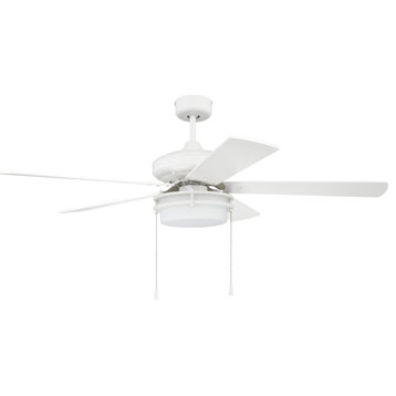 Craftmade STO525 Stonegate 52" 5 Blade LED Indoor Ceiling Fan - White