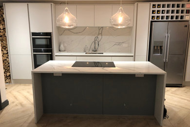 Photo of a medium sized contemporary kitchen in Cardiff.