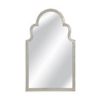 Bassett Mirror Traditional Mina Wall Mirror With Silver Finish M3750EC