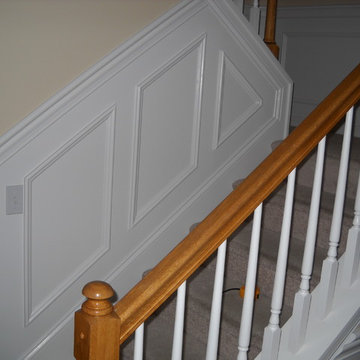 Staircase with Wainscoting