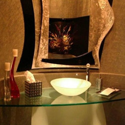 Ryan's All Glass - Vanity Tops And Side Splashes