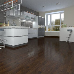 229HDB Solid Handscraped Hardwood, Pacific Maple-Dark Brown - Products