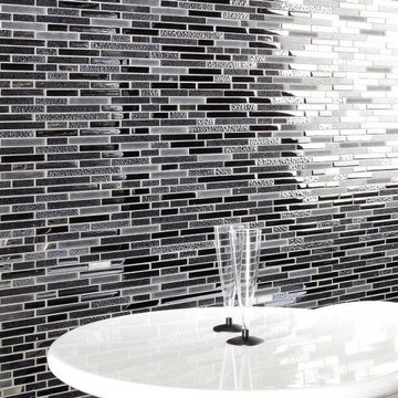 Quartz Black Mosaic Tiles - Direct Tile Warehouse