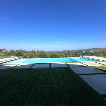 Jim Bridger Infinity edge pool and spa with automatic cover